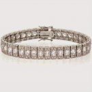 Sterling Silver CZ Estate Tennis Bracelet 2565