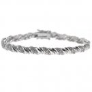 Sterling Silver CZ San Marco Bracelet B10745