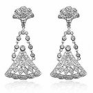 Sterling Silver CZ Vintage Chandelier Earrings E3022