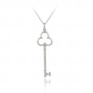 Sterling Silver Designer Inspired Clover Key Pendant P11237