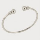 Sterling Silver Designer-Inspired Polished Cuff Bangle BA10231