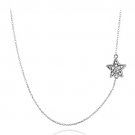 Sterling Silver Diamond Accent Star Chain Necklace N13664
