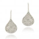 Sterling Silver Diamond Accent Teardrop Drop Earrings E12417