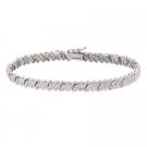 Sterling Silver Diamond Accented San Marco Bracelet B10578