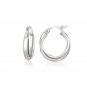 Sterling Silver Dual Round Entwined Hoop Earrings D33642401