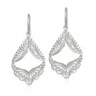 Sterling Silver Filigree Angel Wings Earrings E9075