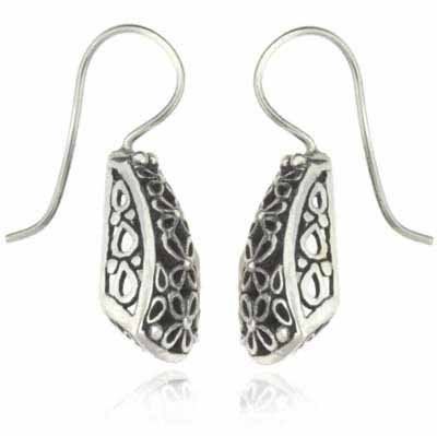 Sterling Silver Filigree Antique Style Earrings E454