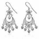 Sterling Silver Filigree Chandelier Earrings E2743