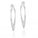 Sterling Silver Filigree Heart Earrings E9064