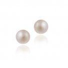 Sterling Silver Freshwater Cultured 7-7.5mm Pink Pearl Stud Earrings E11845FPPL