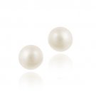 Sterling Silver Freshwater Cultured 9-9.5mm White Pearl Stud Earrings E11847FPL