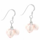 Sterling Silver Freshwater Cultured Pink Pearl Cluster Earrings E9186FPPL