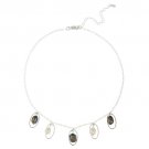 Sterling Silver Freshwater Cultured White & Peacock Pearl Dangle Necklace N11753M9