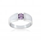 Sterling Silver Genuine Amethyst Ring R143-5