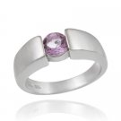 Sterling Silver Genuine Amethyst Ring R143-8