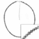 Sterling Silver Genuine Freshwater Cultured Gray Pearl Necklace N8100FGPL