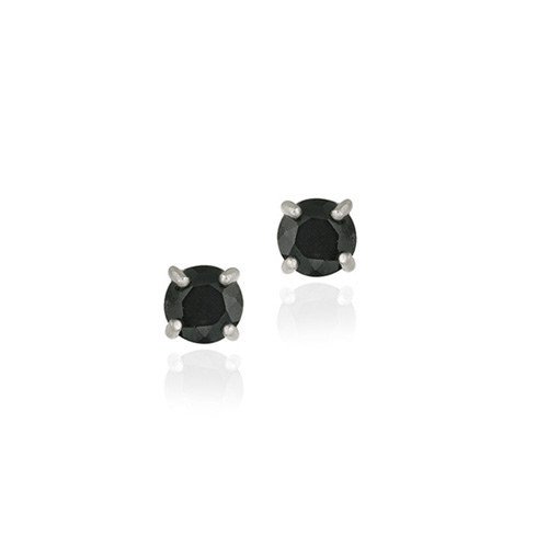 Sterling Silver Genuine Sapphire 6mm Round Stud Earrings - September Birthstone E11524S