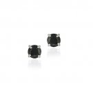 Sterling Silver Genuine Sapphire 6mm Round Stud Earrings - September Birthstone E11524S