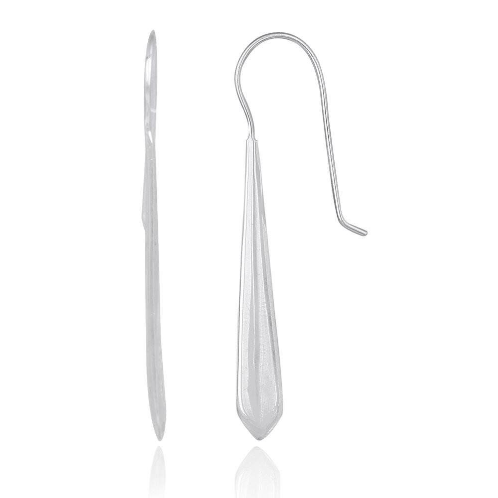 Sterling Silver Geometric Dangle Earrings E4717