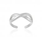 Sterling Silver Infinity Design Toe Ring TR11465