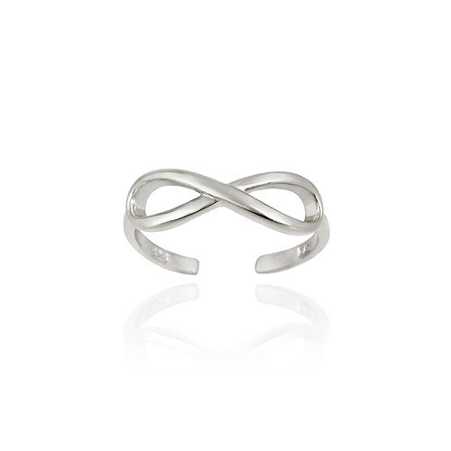 Sterling Silver Infinity Toe Ring TR11595