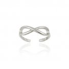 Sterling Silver Infinity Toe Ring TR11595