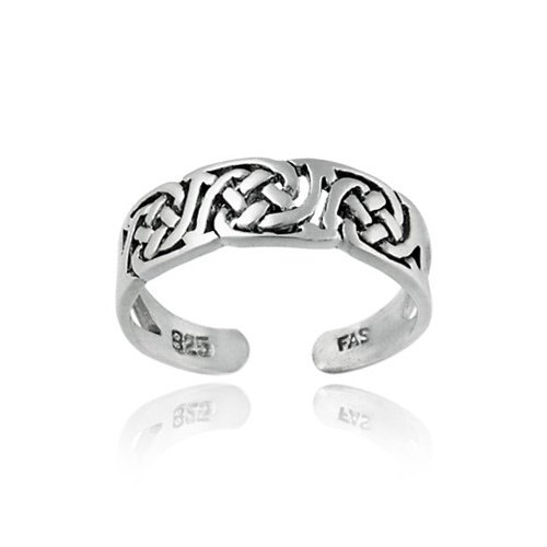 Sterling Silver Irish Celtic Knot Toe Ring TR4079