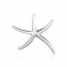 Sterling Silver Large Polished Starfish Pendant Sterling Silver
