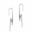 Sterling Silver Lightning Bolt Dangle Earrings E4452