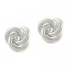 Sterling Silver Love Knot Stud Earrings E9342