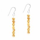 Sterling Silver Mother of Pearl Beaded Dangle Earrings E9078NMOP