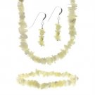Sterling Silver Mother of Pearl Stone Chip Set S9504MOP