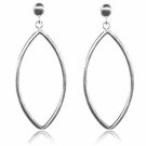 Sterling Silver Open Marquise Dangle earrings H2940