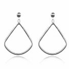 Sterling Silver Open Triangle Dangle Earrings H2965