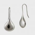 Sterling Silver Pear Shape Drop Earrings E365