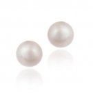 Sterling Silver Pink Freshwater Cultured Pearl 10-10.5mm Stud Earrings E11848FPPL