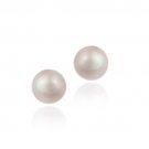 Sterling Silver Pink Freshwater Cultured Pearl 8-8.5mm Stud Earrings E11846FPPL