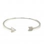 Sterling Silver Polished Arrow Cuff Bangle Sterling Silver
