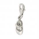 Sterling Silver Polished Baby Shoe Novelty Charm CH10860