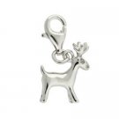 Sterling Silver Polished Deer Novelty Charm CH10869