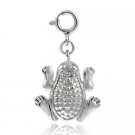 Sterling Silver Polished Frog Novelty Charm CH10854