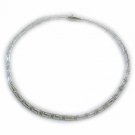 Sterling Silver Polished Greek Key link Necklace 1188