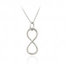Sterling Silver Polished Infinity Pendant P11629