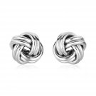 Sterling Silver Polished Love Knot Earrings Sterling Silver