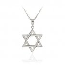 Sterling Silver Polished Star of David Pendant P11649