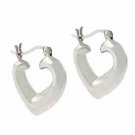 Sterling Silver Puffed Heart Earrings E9246