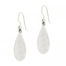 Sterling Silver Puffed Teardrop Earrings E9312