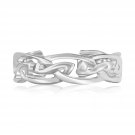 Sterling Silver Rhodium Plated Celtic Style Toe Ring D71403672