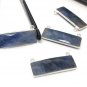 Sterling Silver Sapphire Gemstone Bar ConnectorJewelry Supplies Jewelry Findings 36.5mmX10mm Blue