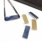 Sterling Silver Sapphire Gemstone Bar ConnectorJewelry Supplies Jewelry Findings 36.5mmX10mm Blue